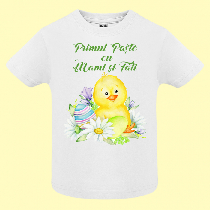 Set 3 tricouri personalizate primul Paste cu mami si tati [3]