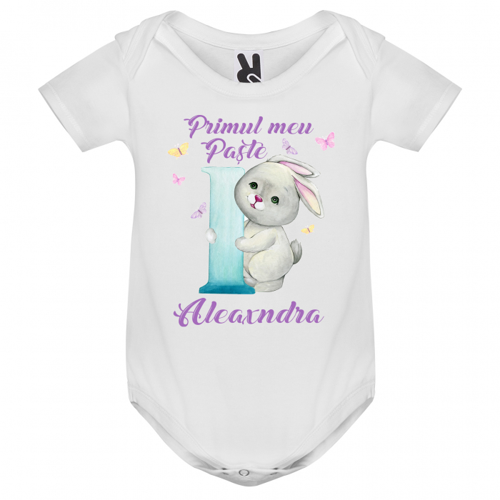 Set 3 tricouri personalizate cu text si model "Primul meu Paste" [2]