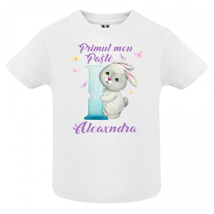 Set 3 tricouri personalizate cu text si model "Primul meu Paste" [3]