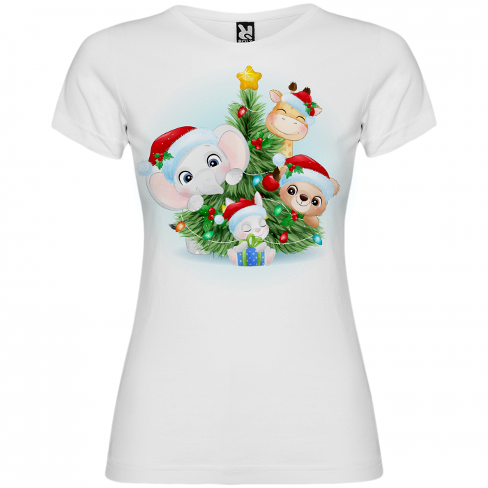 Set 3 tricouri personalizate Craciun animals [4]