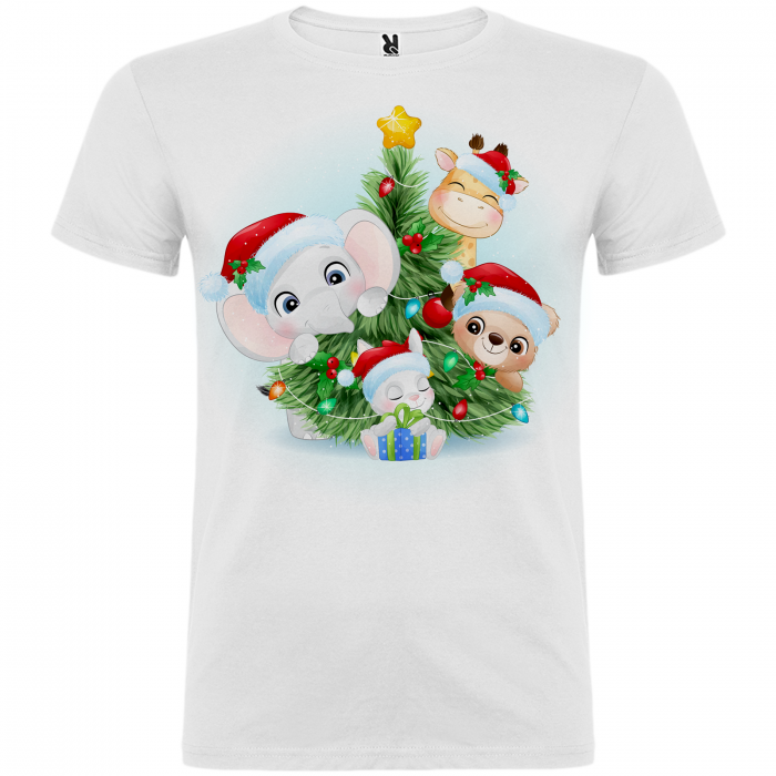 Set 3 tricouri personalizate Craciun animals [5]