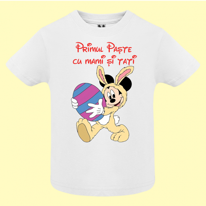 Set 3 tricouri personalizate model cu Mickey Mouse pentru Paste [2]