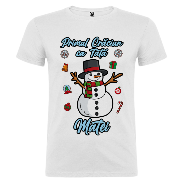 Set 3 tricouri Primul meu Craciun cu Om de Zapada [5]