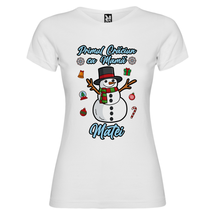 Set 3 tricouri Primul meu Craciun cu Om de Zapada [4]