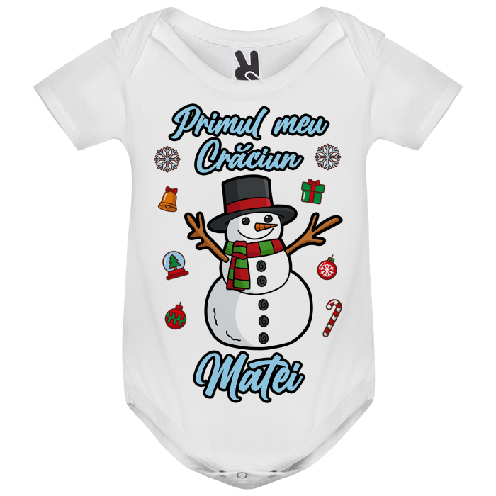 Set 3 tricouri Primul meu Craciun cu Om de Zapada [2]