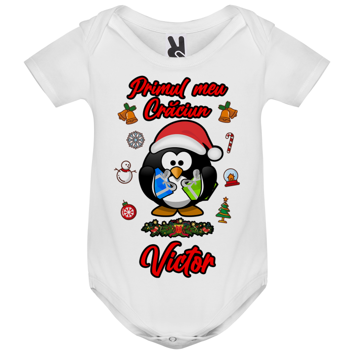 Set 3 tricouri Primul meu Craciun cu Pinguin [2]