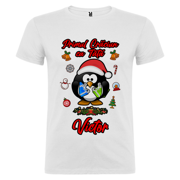 Set 3 tricouri Primul meu Craciun cu Pinguin [5]