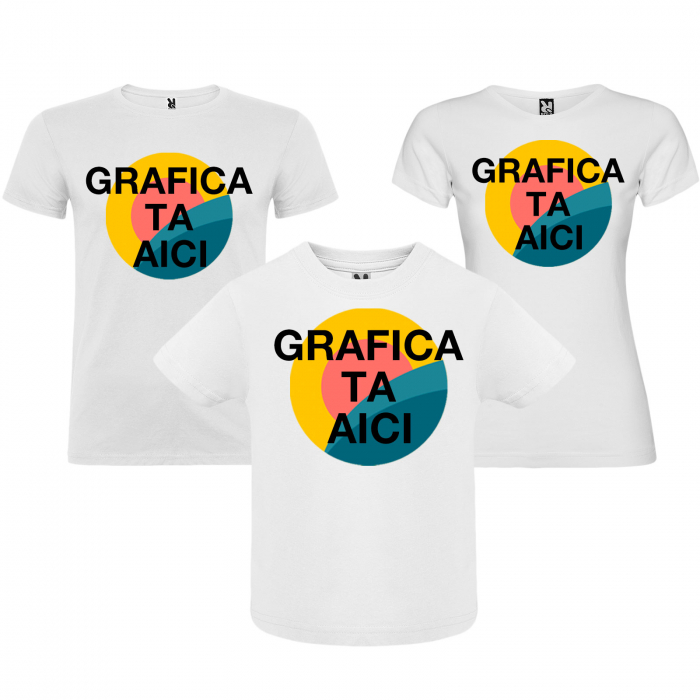 Set de 5 tricouri aniversare pentru nasi,parinti si copil,personalizate cu model [2]