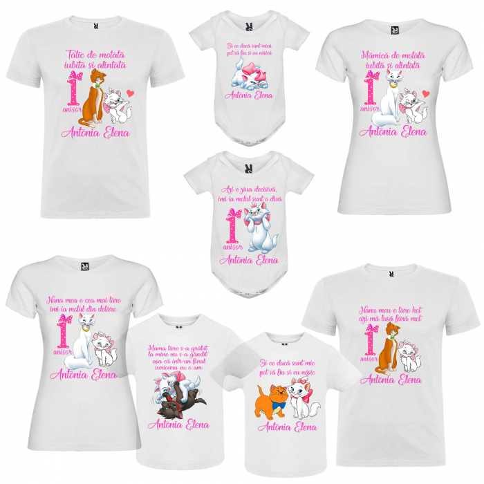 Set tricouri personalizate pisica Marie [3]