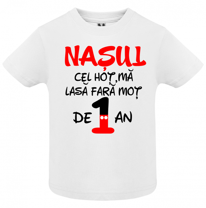 Set de 5 tricouri aniversare pentru nasi,parinti si copil, personalizate cu nume,varsta si mesaj"Bucuria casei sunt eu" [5]