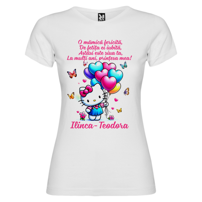 Set de 5 tricouri personalizate pentru nasi, parinti si copil Hello Kitty [5]