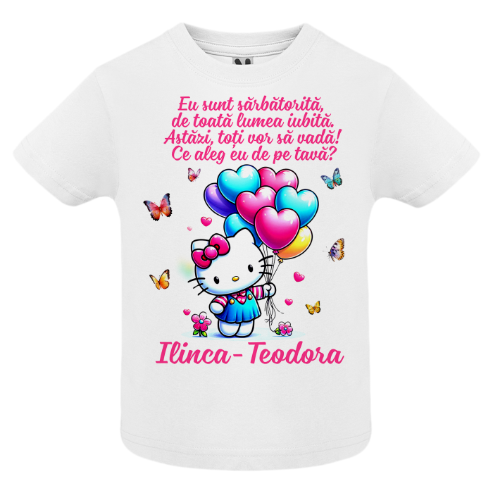 Set de 5 tricouri personalizate pentru nasi, parinti si copil Hello Kitty [4]