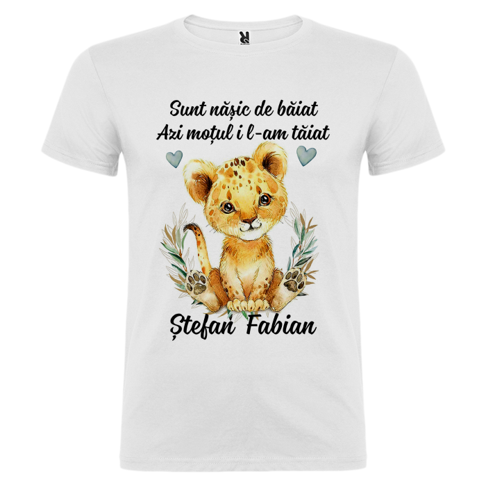 Set de 5 tricouri personalizate pentru nasi, parinti si copil Tigru [8]