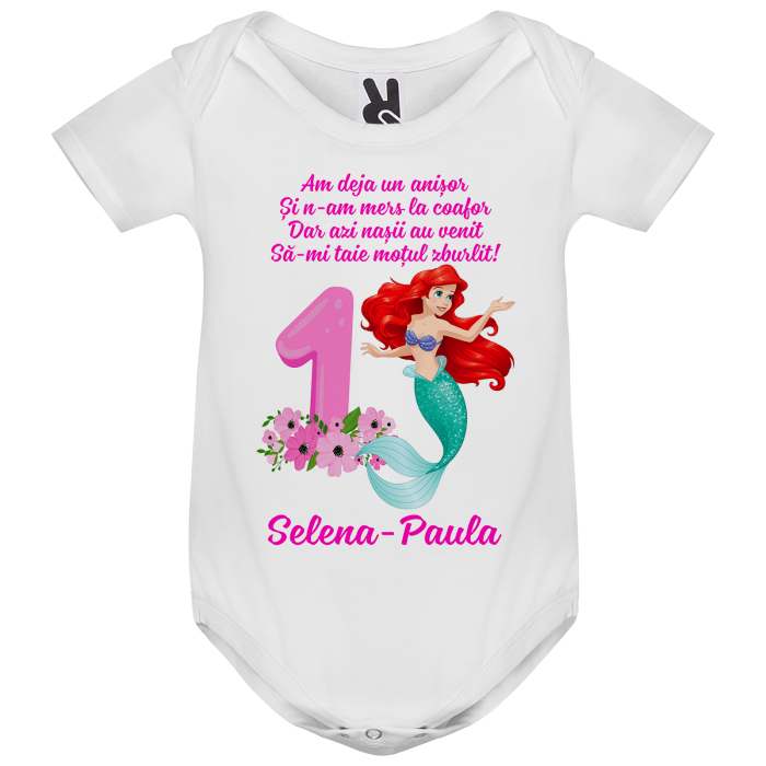 Set de 5 tricouri personalizate pentru nasi, parinti si copil cu Mica Sirena [3]