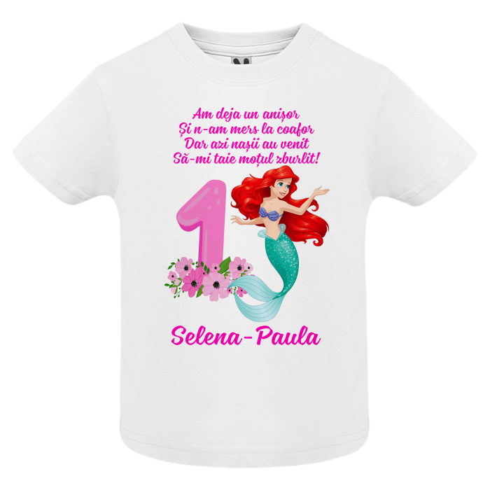 Set de 5 tricouri personalizate pentru nasi, parinti si copil cu Mica Sirena [4]