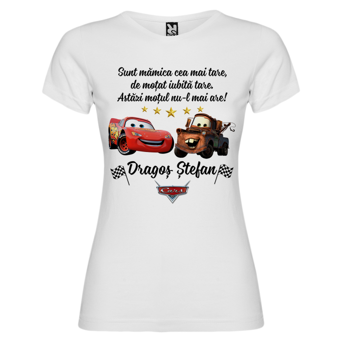 Set de 5 tricouri personalizate pentru nasi, parinti si copil Cars [5]