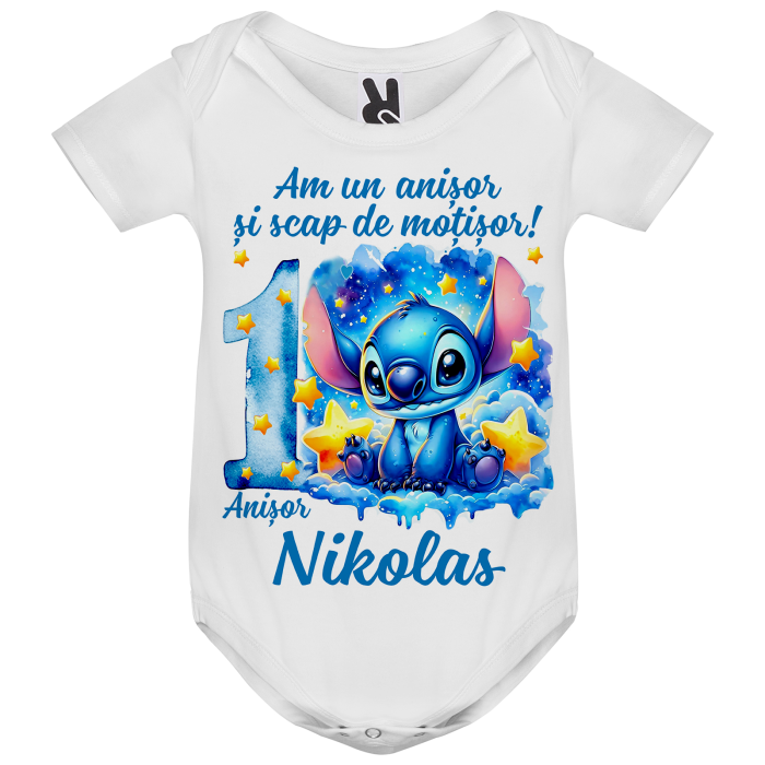 Set de 5 tricouri personalizate pentru nasi, parinti si copil Stitch [3]