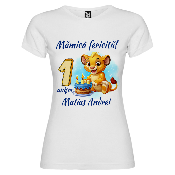 Set de 5 tricouri personalizate pentru nasi, parinti si copil Lion [5]
