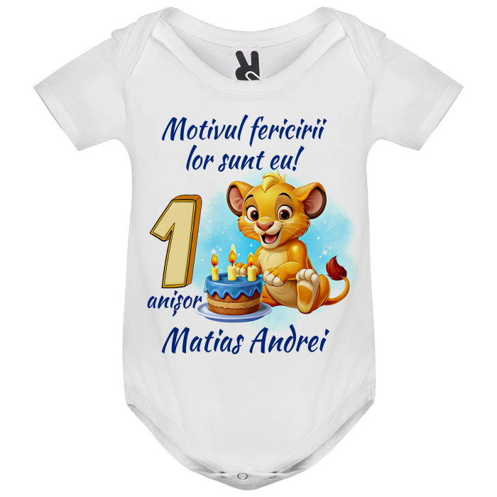 Set de 5 tricouri personalizate pentru nasi, parinti si copil Lion [3]