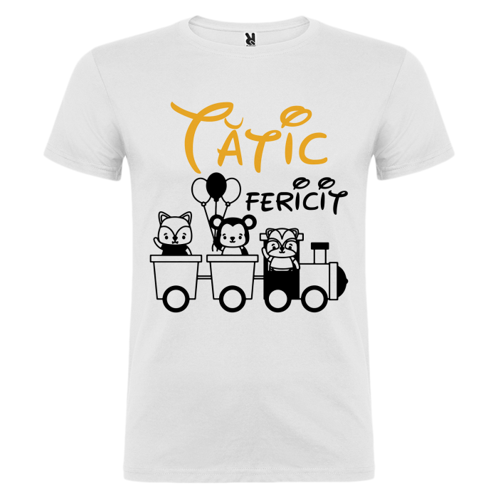 Set de 5 tricouri personalizate pentru nasi, parinti si copil Trenulet [6]