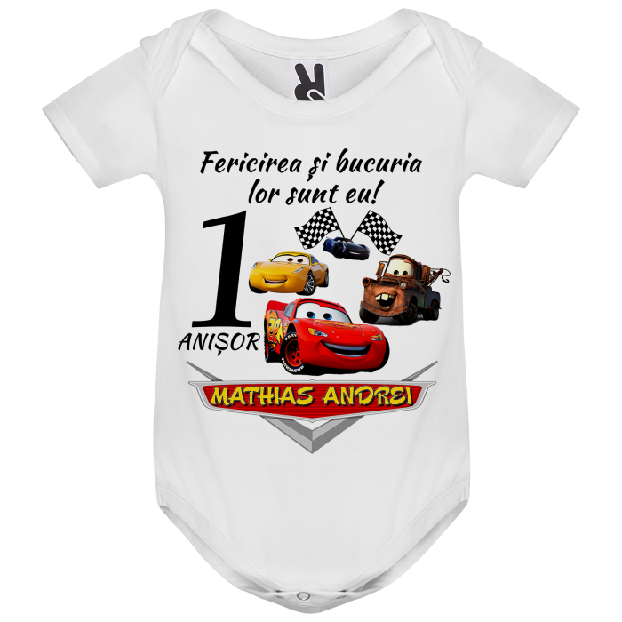 Set de 5 tricouri personalizate pentru nasi, parinti si copil Cars 3 [3]