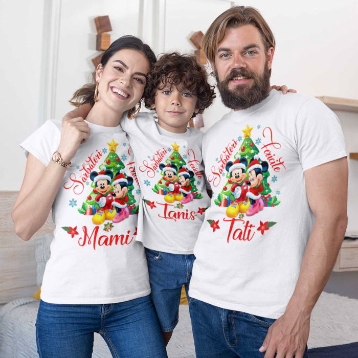 Set 3 tricouri personalizate Sarbatori fericite [2]