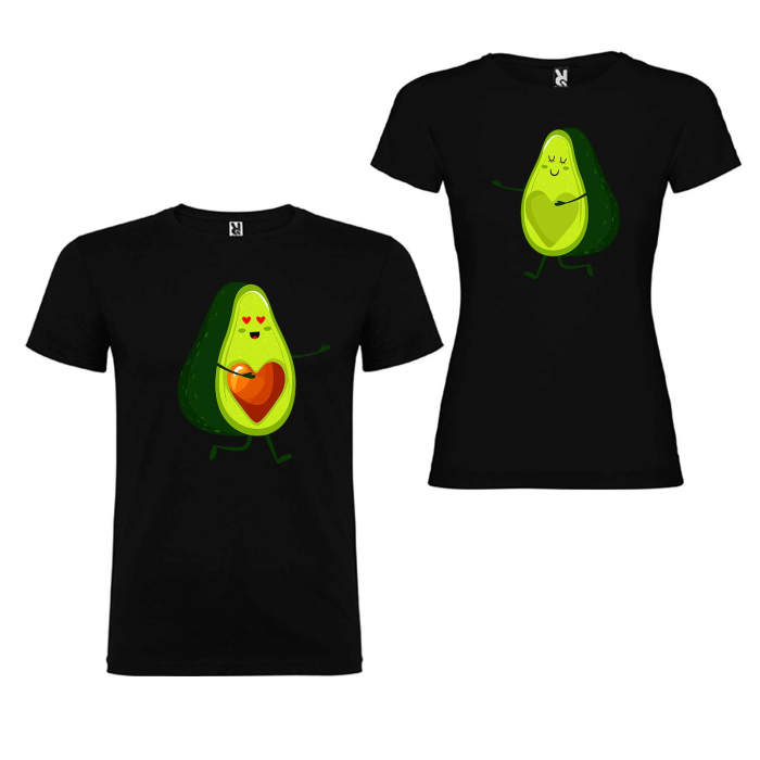 Set tricouri Cuplu Avocado [2]