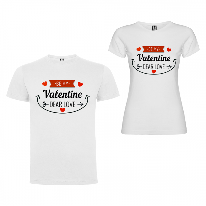 Set tricouri de cuplu Be My Valentine [2]