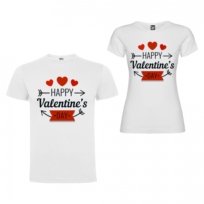 Set tricouri de cuplu Happy Valentine's Day [2]