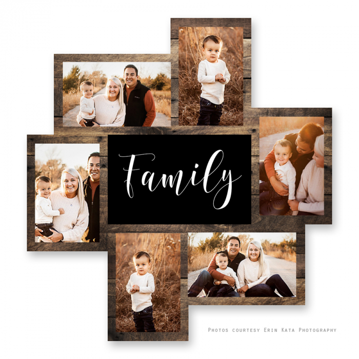 Tablou Canvas personalizat colaj de 6 poze Familie 2 [2]