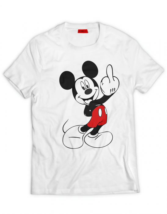 Tricou Middle Finger Mickey SMILEY [2]