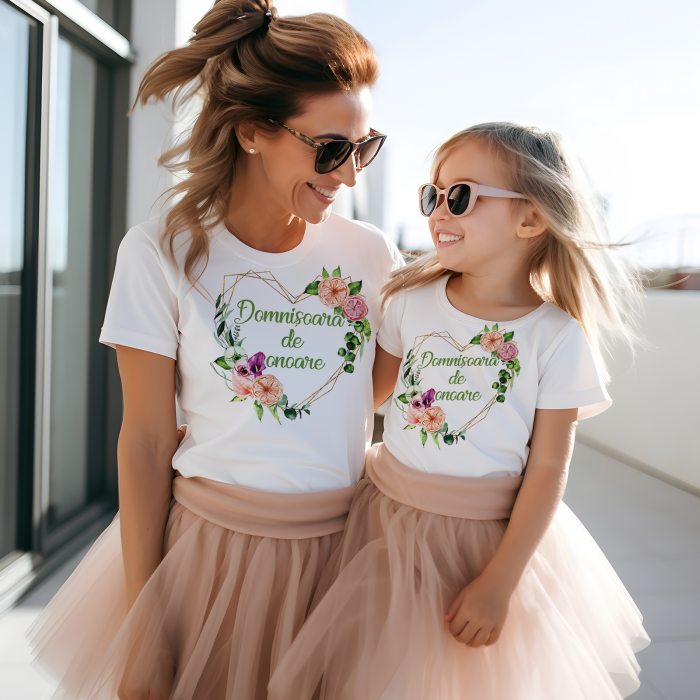 Tricou personalizat Domnisoara de onoare Verde Deschis [2]