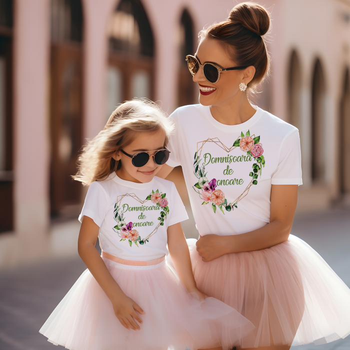 Tricou personalizat Domnisoara de onoare Verde Deschis [4]