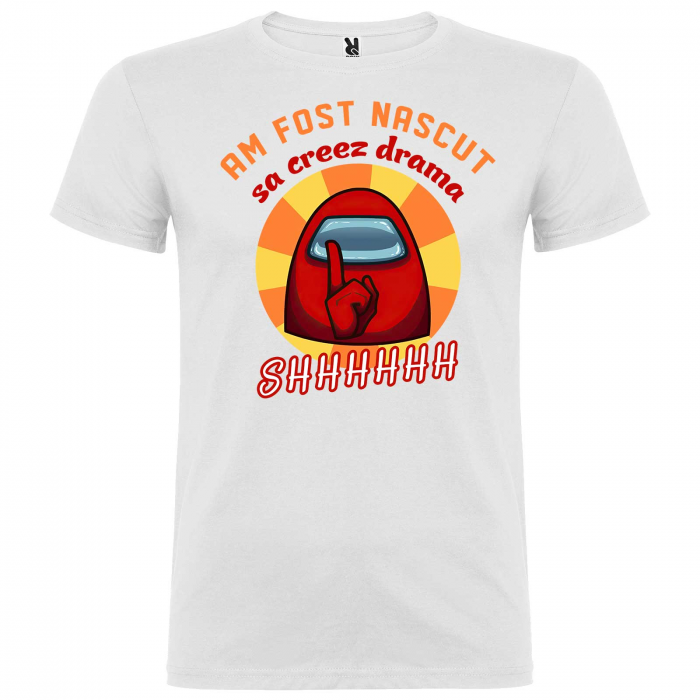 Tricou personalizat zi de nastere Am fost nascut sa creez drama [2]