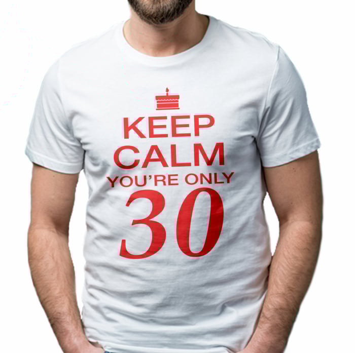 Tricou personalizat zi de nastere Keep Kalm you are only... [2]