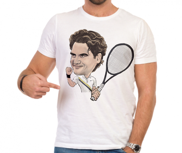 Tricou caricatura Roger Federer [3]