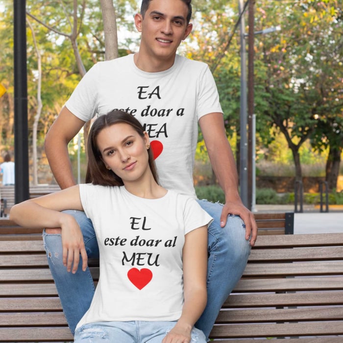 Tricouri personalizate pentru cupluri Ea Este doar a Mea si El doar al Meu [5]