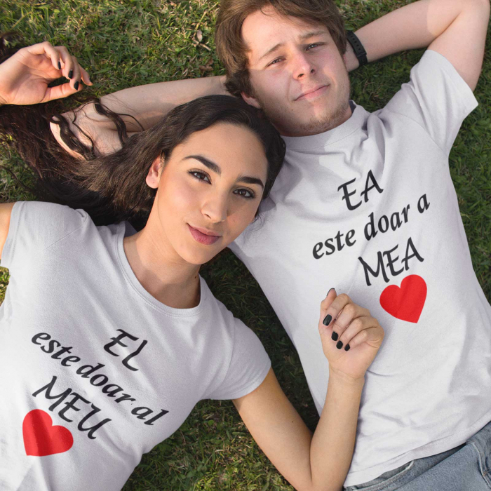 Tricouri personalizate pentru cupluri Ea Este doar a Mea si El doar al Meu [6]