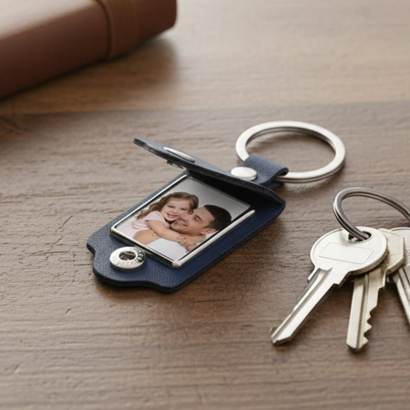 Breloc din piele personalizat cu poza [2]