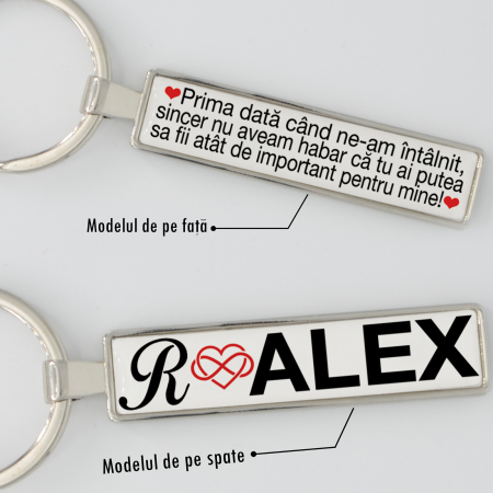 Breloc personalizat "Prima data cand ne-am intalnit" [1]