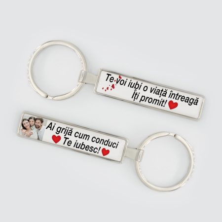 Breloc personalizat "Te voi iubi o viata intreaga" [2]