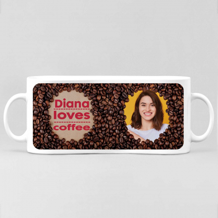 Cana personalizata cu o poza si text