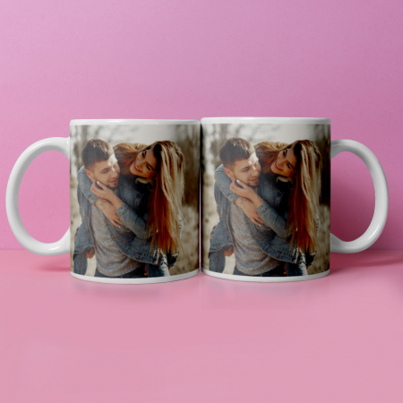 Căni personalizate - Set 2 cani personalizate cu poza si model A mea, Al meu