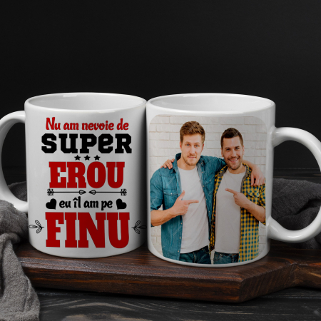 Căni personalizate - Cana personalizata cu poza si model Super erou