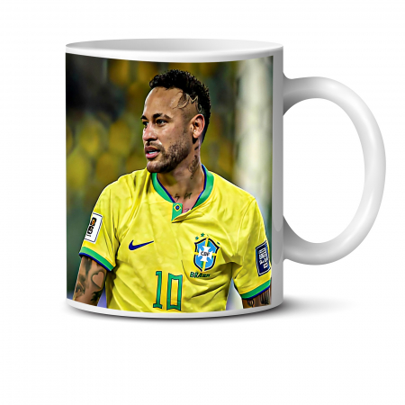 Căni personalizate - Cana personalizata model Fotbalist Neymar cu nume si numar