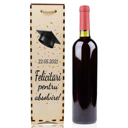 Cutie de vin personalizata cu model absolvire [1]