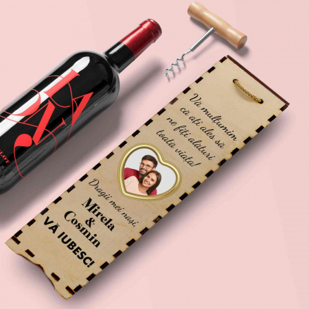 Cutie de vin personalizata cu model NASI cu o poza si text [1]