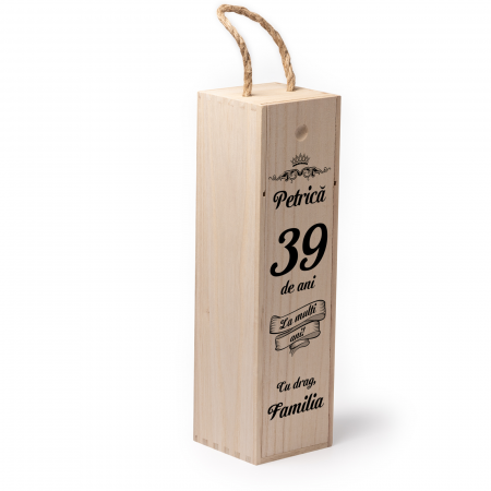 Cutie de vin personalizata cu model cu nume varsta si mesaj cu drag familia [1]