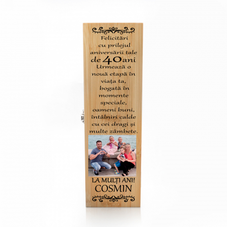 Cutie de vin personalizata Premium cu model La multi ani 2 [0]
