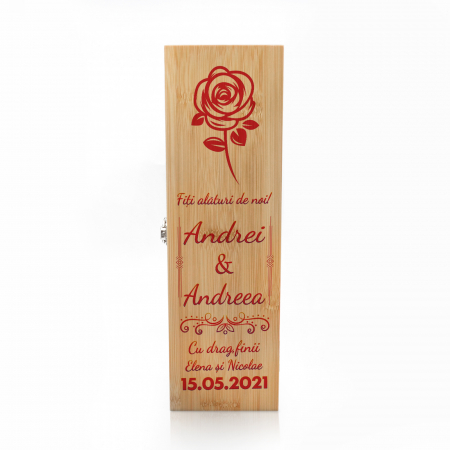 Cutie de vin personalizata Premium cu model si text [0]
